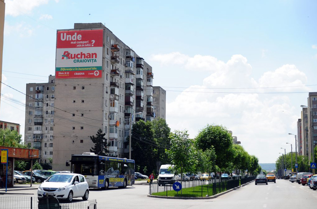 Publicitate afișaj publicitar mesh în Drobeta Turnu Severin